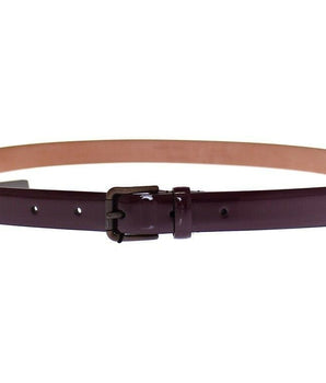 Dolce & Gabbana Purple Leather Logo Cintura Gürtel Belt Dolce & Gabbana 