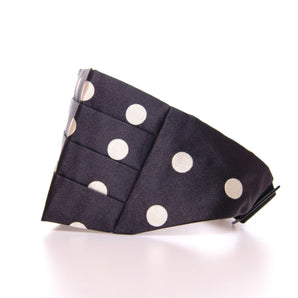 Dolce & Gabbana Elegant Silk Black Polka Dot Cummerbund