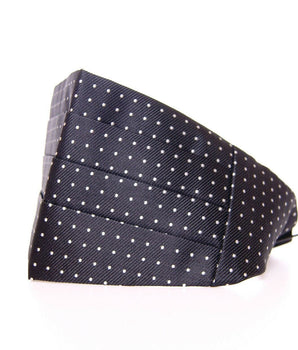 Dolce & Gabbana Elegant Black Silk Polka Dot Cummerbund Dolce & Gabbana 