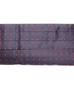Dolce & Gabbana Elegant Silk Black Cummerbund with Red Polka Dots Dolce & Gabbana 