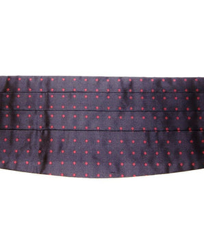 Dolce & Gabbana Elegant Silk Black Cummerbund with Red Polka Dots Dolce & Gabbana 