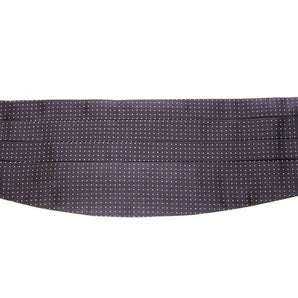 Dolce &amp; Gabbana Elegant Black Silk Cummerbund with Polka Dots