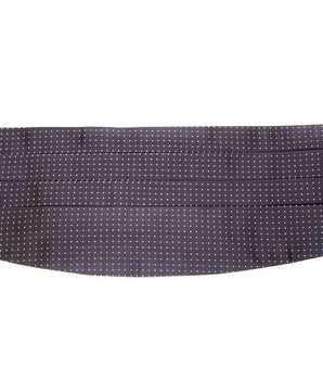 Dolce & Gabbana Elegant Black Silk Cummerbund with Polka Dots Dolce & Gabbana 