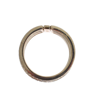 Nialaya Chic Silver & Black CZ Crystal Ring Nialaya 