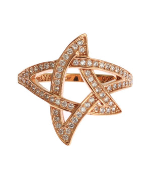 Nialaya Pink Gold Plated Silver CZ Crystal Ring Nialaya 