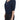 Exte Blue Cotton Top Pullover Deep V-neck Women Sweater Exte