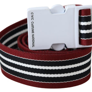 Custom National Elegant Stripe Canvas Waist Belt