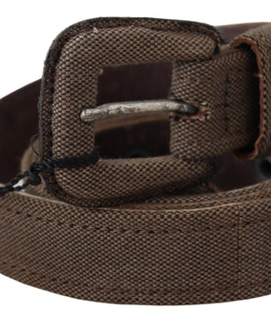 Costume National Elegant Brown Leather Waist Belt Costume National 