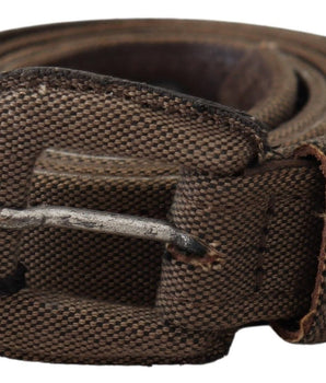 Costume National Elegant Brown Leather Waist Belt Costume National 