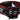 Costume National Striped Leather Fashion Belt in Black & Red