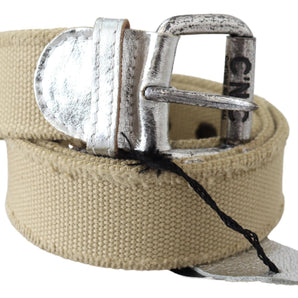 Costume National Elegant Beige Cotton Fashion Belt