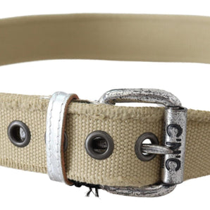 Costume National Elegant Beige Cotton Fashion Belt