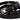 GF Ferre Black Leather Thin Gold Metal Chrome Buckle Belt