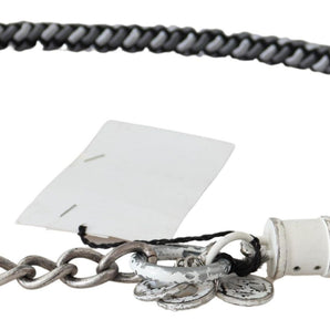 Custom National Multicolor Twisted Rope Chain Buckle Belt