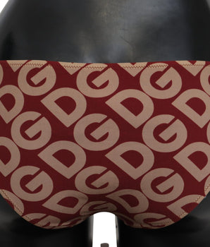 Dolce & Gabbana Multicolor DG Logo Print Bottom Beachwear Bikini Swimsuit