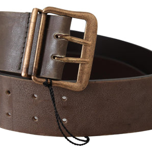 Ermanno Scervino Elegant Leather Fashion Belt in Rich Brown