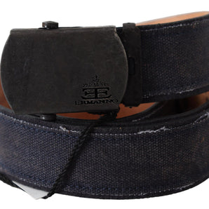 Ermanno Scervino Chic Blue Leather Waist Belt