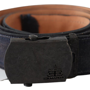 Ermanno Scervino Chic Blue Leather Waist Belt