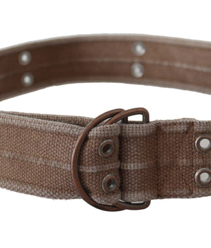 Dolce & Gabbana Beige Leather Logo Belt Sling Cintura Buckle Belt Dolce & Gabbana 