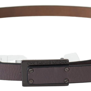 Custom National Brown Leather Tactical Logo Buckle Dark