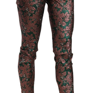 Dolce &amp; Gabbana Elegantes pantalones de diseñador multicolor