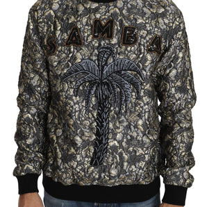 Dolce &amp; Gabbana Samba Jacquard Palm Crewneck Sweater