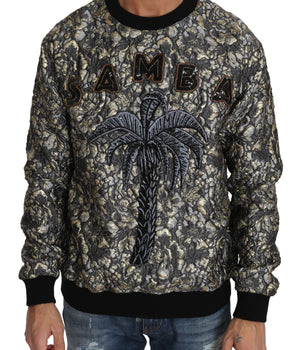 Dolce & Gabbana Samba Jacquard Palm Crewneck Sweater Dolce & Gabbana 