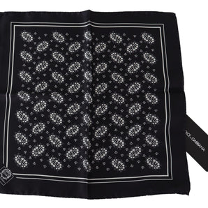 Dolce &amp; Gabbana Elegant Silk Patterned Pocket Square