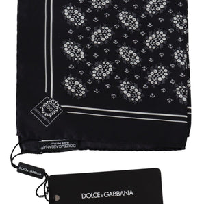 Dolce &amp; Gabbana Elegant Silk Patterned Pocket Square