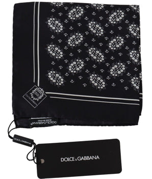 Dolce & Gabbana Elegant Silk Patterned Pocket Square Dolce & Gabbana 