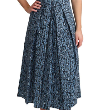 Dolce & Gabbana Elegant Sleeveless A-line Blue Heart Dress Dolce & Gabbana 