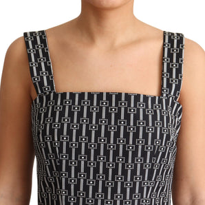 Dolce &amp; Gabbana Elegant Sleeveless Geometric A-line Dress