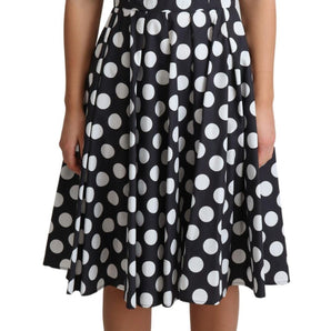 Dolce & Gabbana Polka Dot Sleeveless A-Line Dress