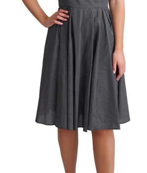 Dolce & Gabbana Elegant Sleeveless Polka Dot A-Line Dress Dolce & Gabbana 