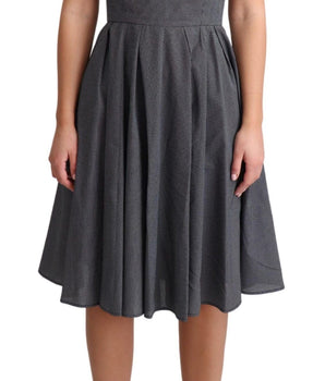 Dolce & Gabbana Elegant Sleeveless Polka Dot A-Line Dress Dolce & Gabbana 