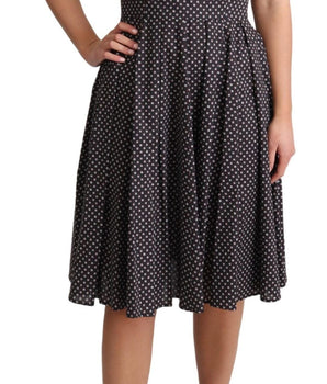 Dolce & Gabbana Elegant Floral A-Line Sleeveless Dress Dolce & Gabbana 