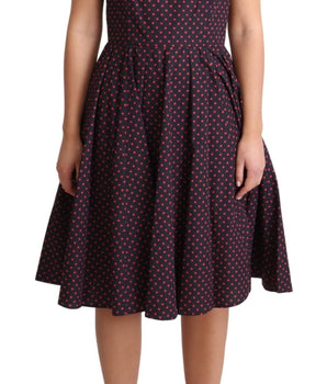 Dolce & Gabbana Chic Polka Dotted A-Line Sleeveless Dress Dolce & Gabbana 