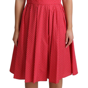 Dolce & Gabbana Polka-Dot Sleeveless A-Line Dress