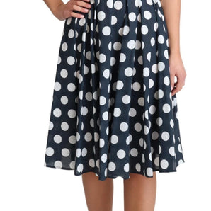 Dolce &amp; Gabbana Polka Dotted A-Line Sleeveless Dress