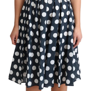 Dolce & Gabbana Polka Dotted A-Line Sleeveless Dress