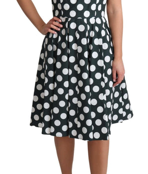 Dolce & Gabbana Chic Polka Dot A-line Sleeveless Dress Dolce & Gabbana 