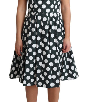 Dolce & Gabbana Chic Polka Dot A-line Sleeveless Dress Dolce & Gabbana 