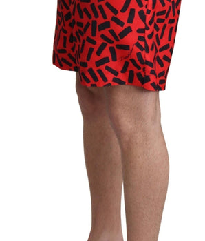 Dolce & Gabbana Chic Red Swim Trunks Boxer Shorts Dolce & Gabbana 