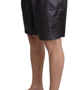 Dolce & Gabbana Chic Black Polka Dot Men's Swim Trunks Dolce & Gabbana 