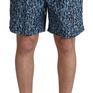 Dolce & Gabbana Chic Blue Drawstring Swim Trunks Dolce & Gabbana 