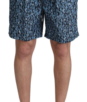 Dolce & Gabbana Chic Blue Drawstring Swim Trunks Dolce & Gabbana 
