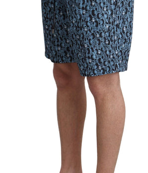 Dolce & Gabbana Chic Blue Drawstring Swim Trunks Dolce & Gabbana 