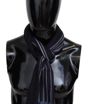 Missoni Chic Multicolor Wool Silk Striped Scarf Missoni 