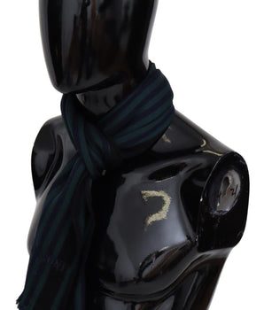 Missoni Elegant Multicolor Wool Scarf with Fringes Missoni 