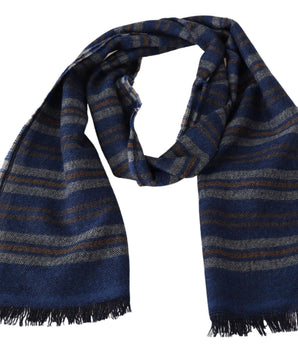 Missoni Multicolor Wool Striped Unisex Neck Wrap Shawl